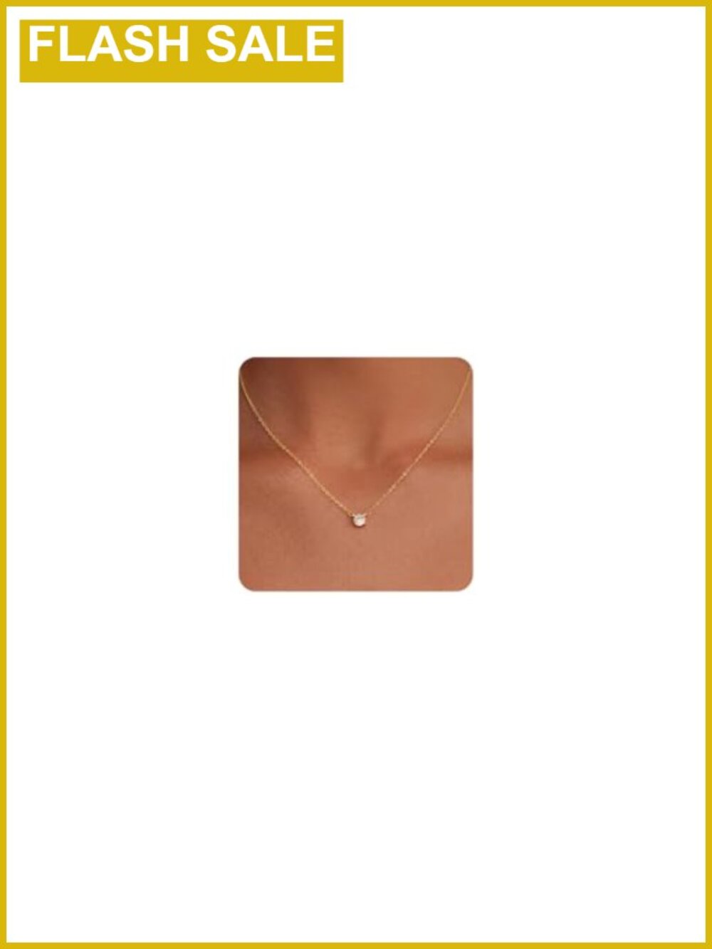 14k Gold Plated CZ Pendant Necklace